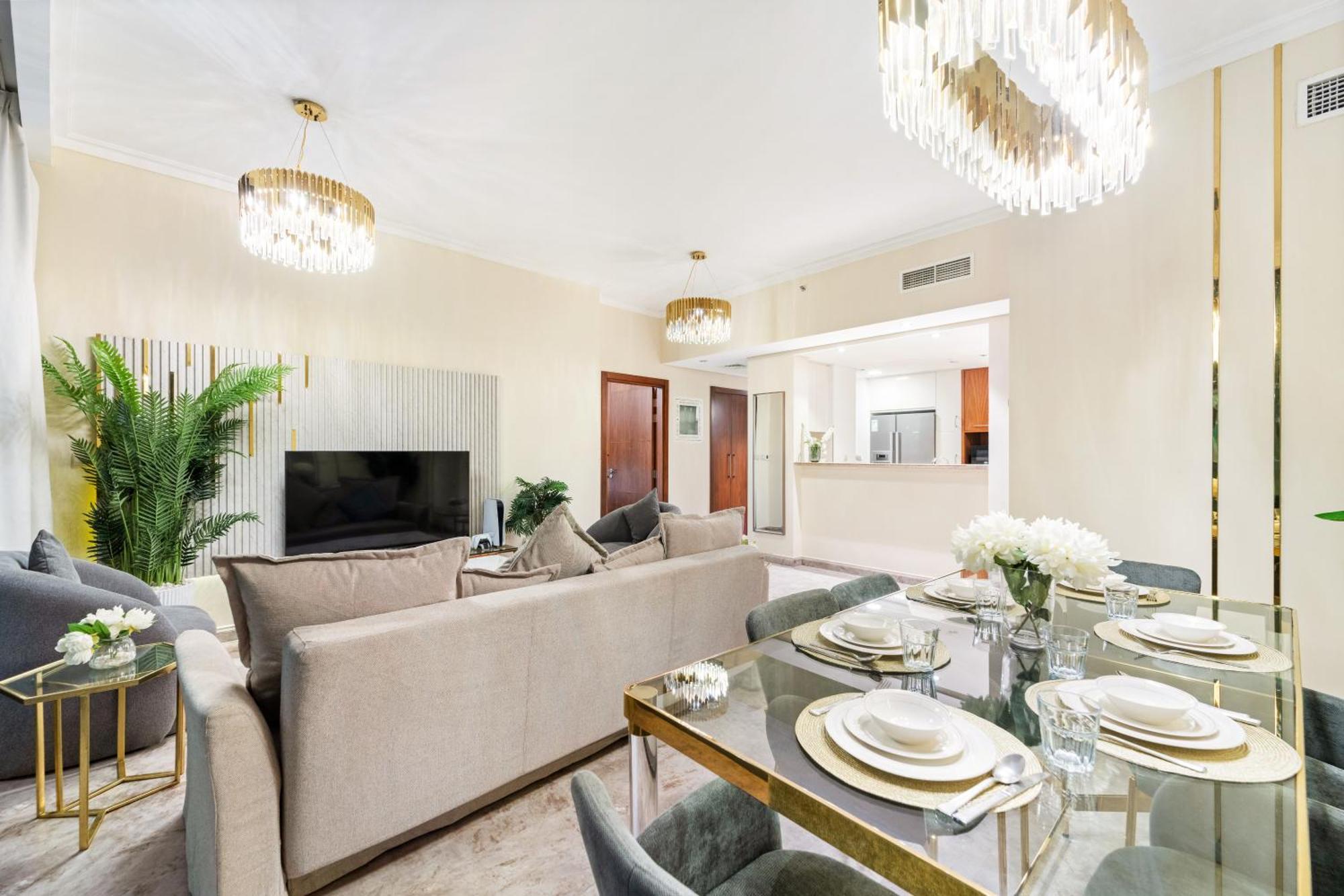First Class 2Br With Full Dubai Skyline & Sea View Exterior photo