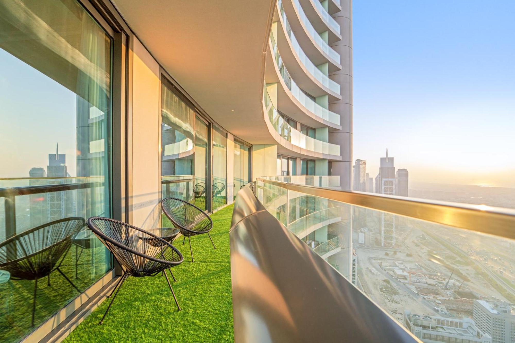 First Class 2Br With Full Dubai Skyline & Sea View Exterior photo
