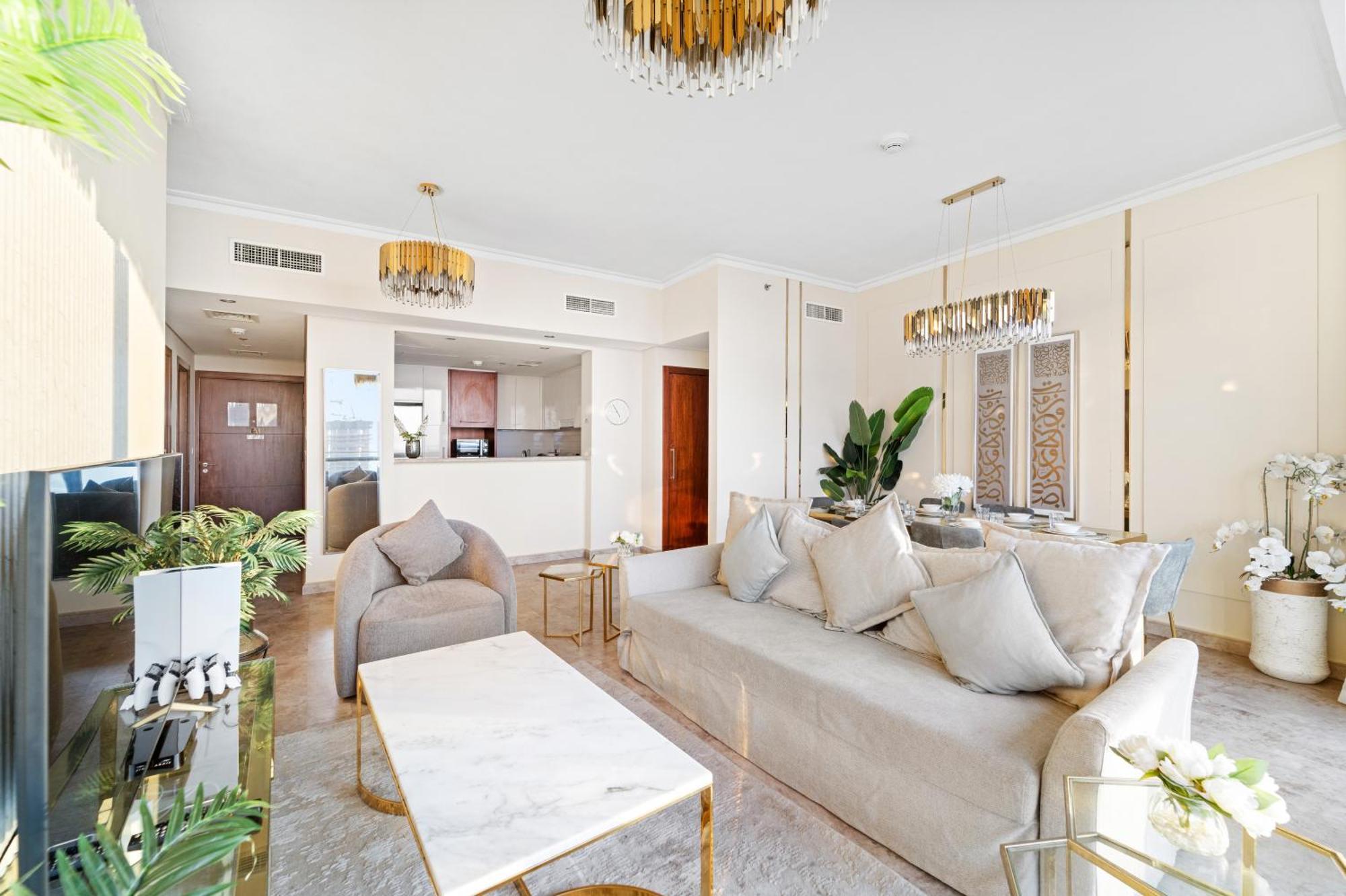 First Class 2Br With Full Dubai Skyline & Sea View Exterior photo