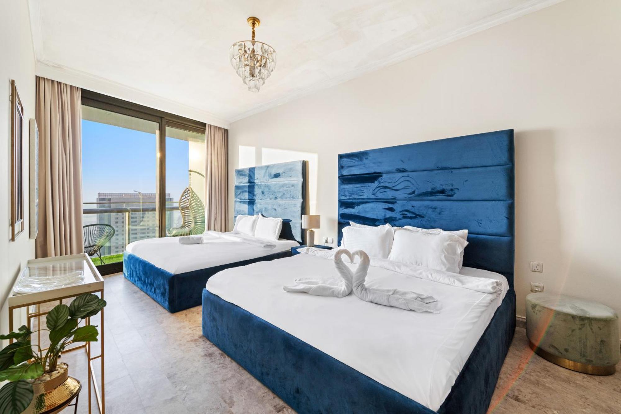 First Class 2Br With Full Dubai Skyline & Sea View Exterior photo